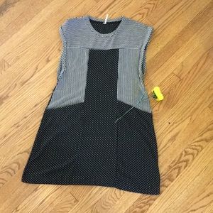 Free People stripe and polka dot dress w/pockets